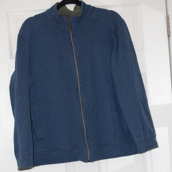 Green/Blue Reversible ZIpper Jacket No Tags - Picture 9 of 13